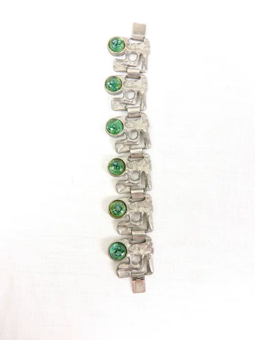 Bild 6 von 70er Armband mit Glassteinen