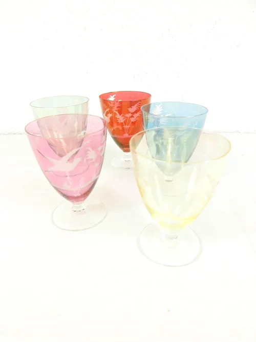 Bild 4 von 50er Weingläser, böhmisches Glas