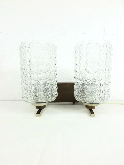 60er Wandlampe Zweiflammig