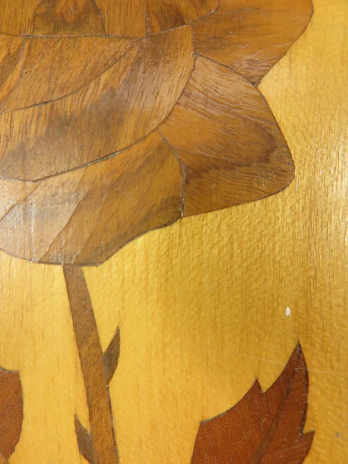 Bild 5 von 50er Holzbild Intarsien Rose
