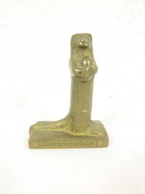 Bild 1 von 60er Messing Augmentan Meerotter Figur