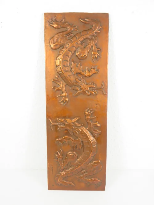 Bild 2 von 70s copper picture dragon