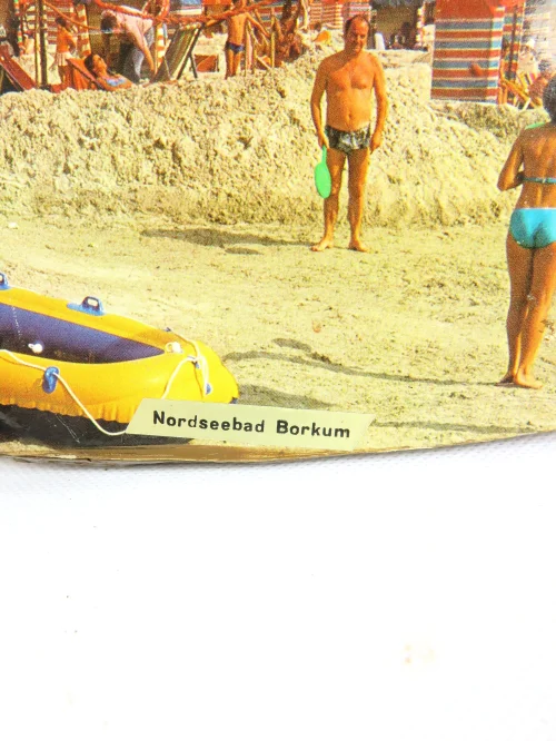 Bild 2 von 70er Holzbild Borkum