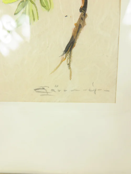 Bild 3 von 70er Bild  Zeichnung auf Seidenpapier