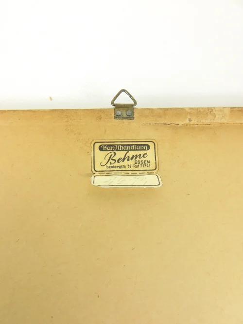 Bild 6 von 70er Bild  Zeichnung auf Seidenpapier
