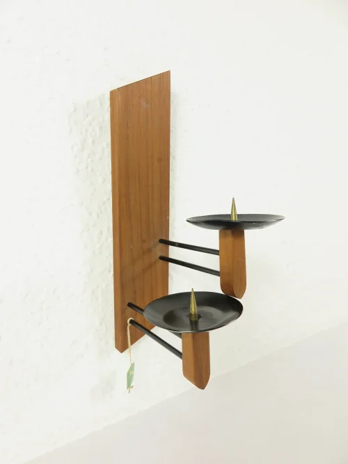 Bild 2 von 50er Kerzen Wandleuchter