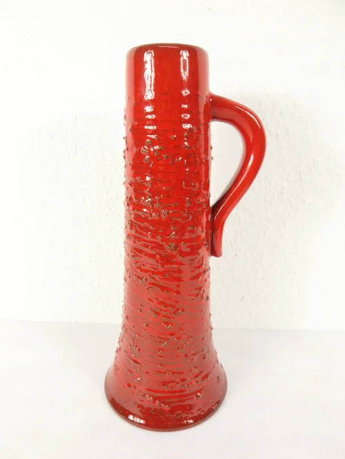 70er Künstler Vase mit Henkel
