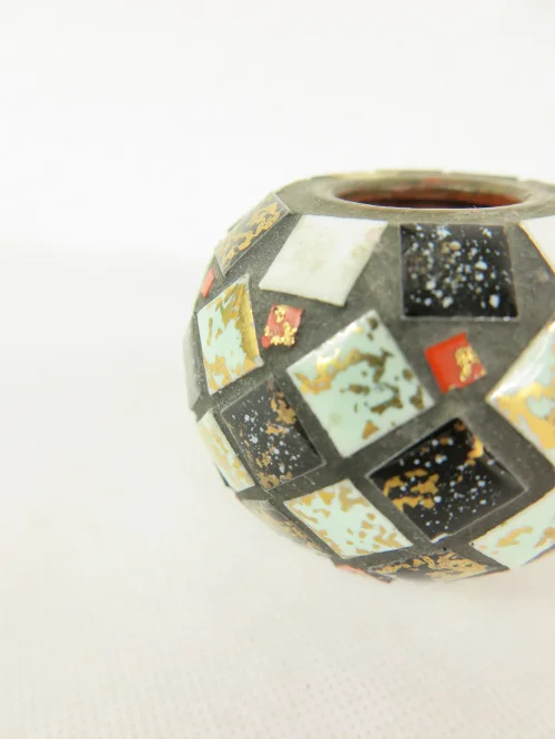 Bild 3 von 80er Minivase mit Kachelmosaik