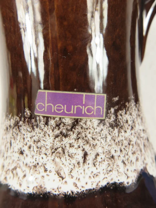 Bild 3 von 70er Bodenvase mit Henkel, Scheurich Keramik