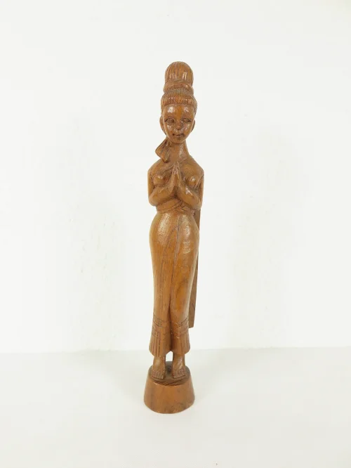 Bild 1 von 70er Holzfigur Geisha