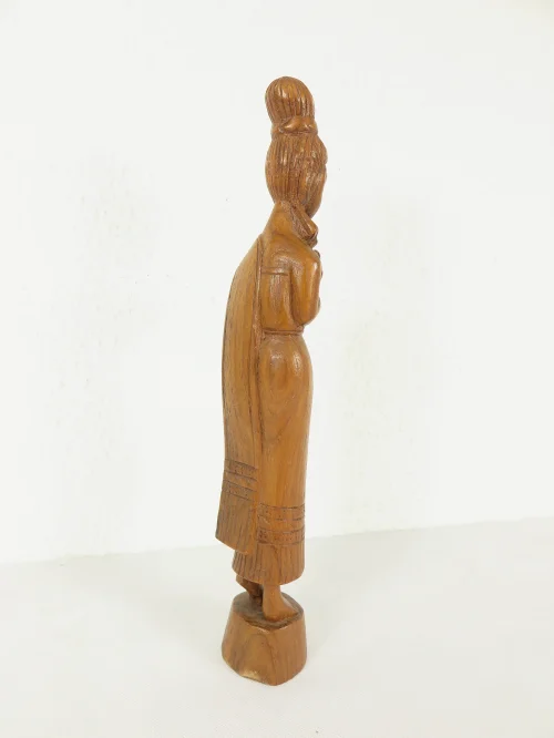 Bild 3 von 70er Holzfigur Geisha