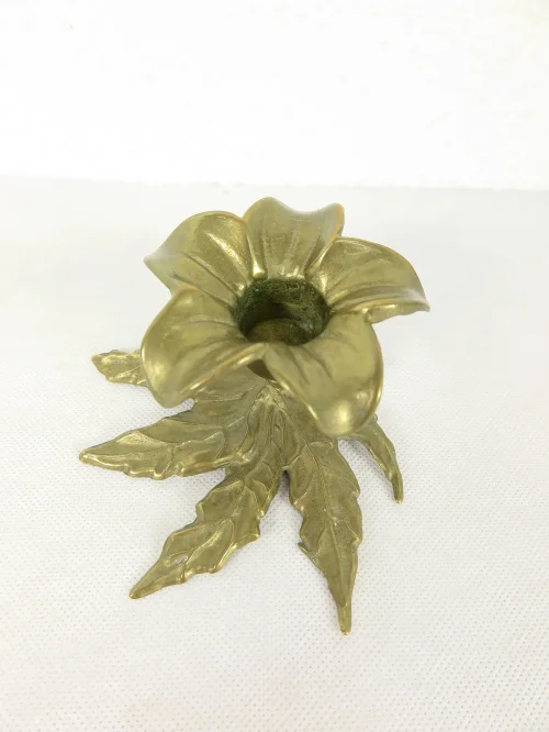 Bild 2 von 70er Kerzenleuchter Messing