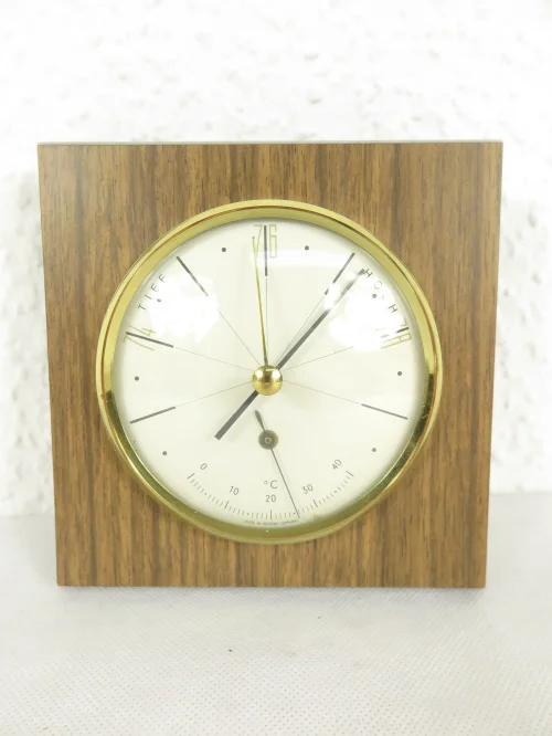 Bild 1 von 70er Barometer mit Thermometer