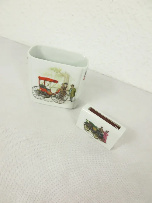 Bild 2 von 70er Zigarettenset Oldtimer Porzelan