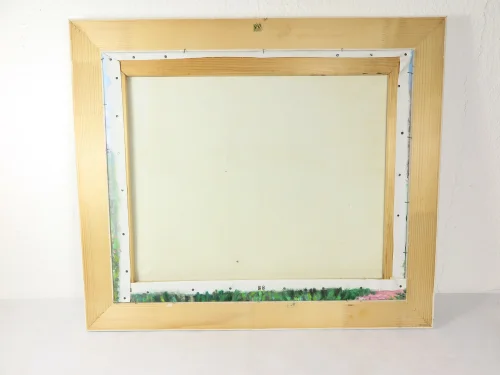 Bild 5 von 70er Ölbild Dame mit Kind am See von Xavier Rabous 50x60