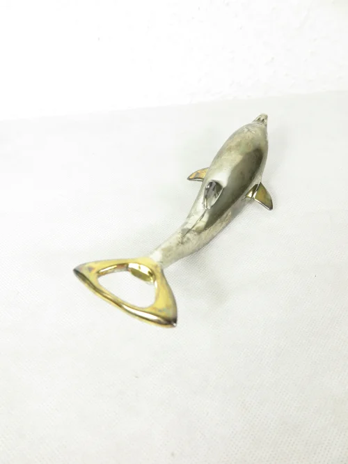 Bild 2 von 70er Delfin Flaschenöffner,  versilbert