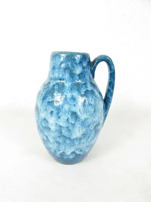 70er Vase Türkis