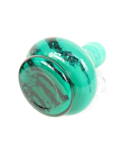Bild 7 von 70er Murano Vase türkis mit Henkel