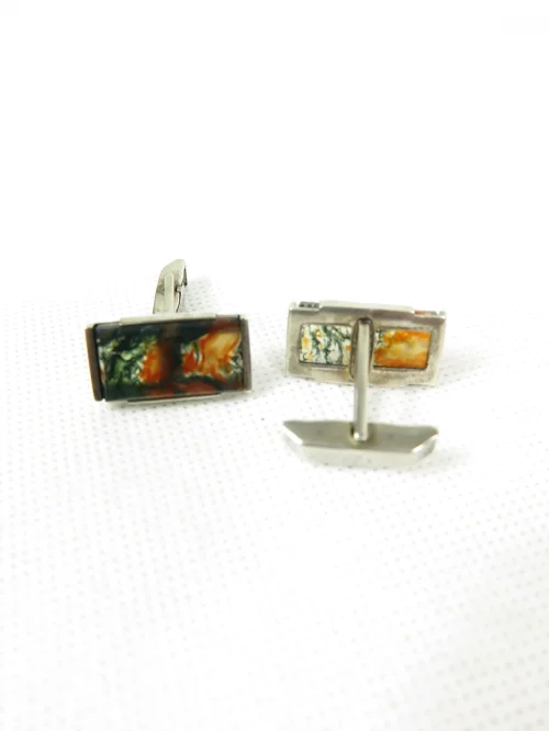 Bild 4 von Cufflinks with agate and 830 silver