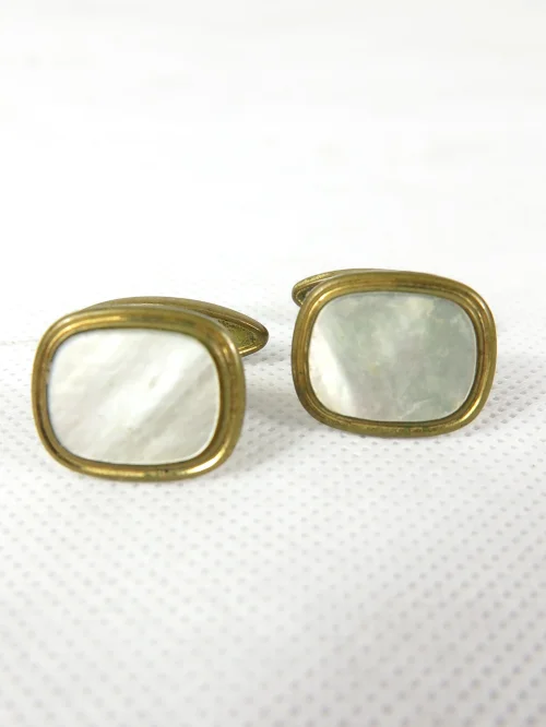 30s cufflinks with mother of pearl