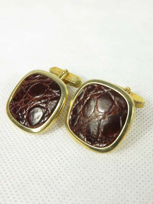 Bild 2 von 60～70年代エンボスレザー・カフリンクス