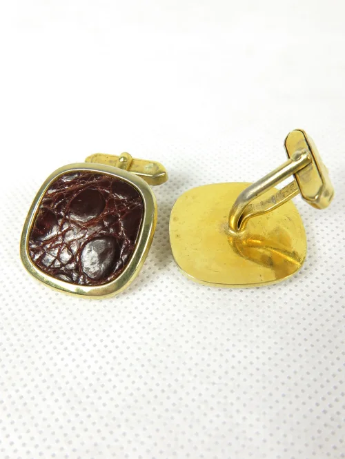 Bild 3 von 60～70年代エンボスレザー・カフリンクス