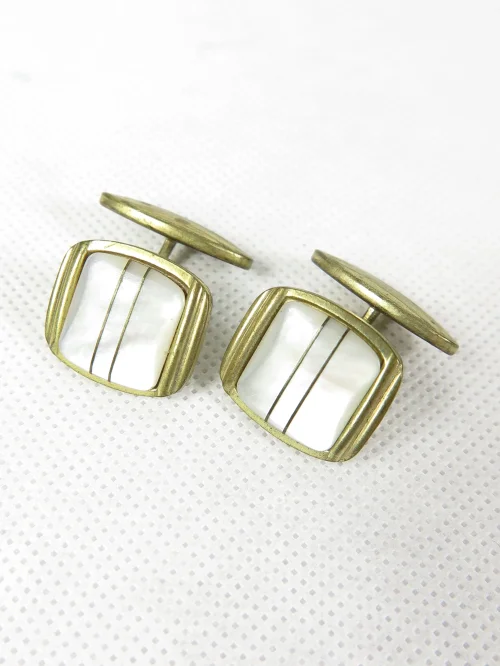 Bild 3 von 20er Manschettenknöpfe Perlmutt