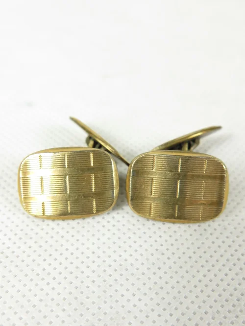 30s cufflinks gold plated