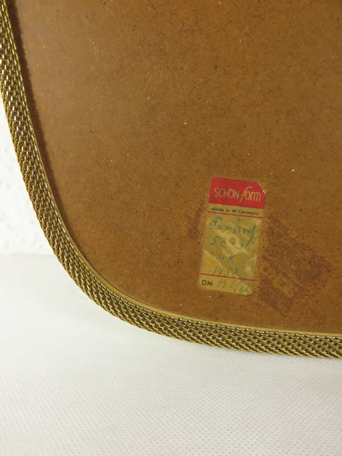 Bild 6 von 50er Spiegel mit Messingrand