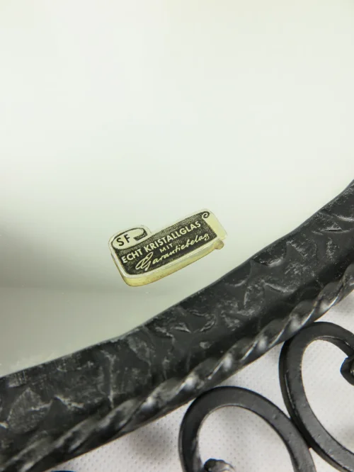 Bild 3 von 70s mirror wrought iron round