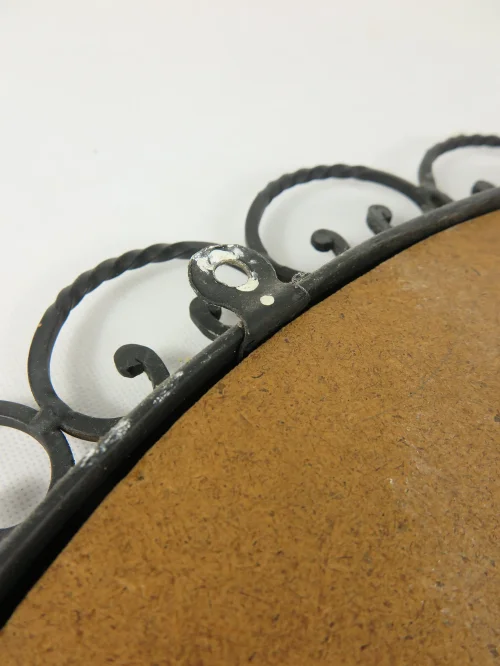 Bild 5 von 70s mirror wrought iron round