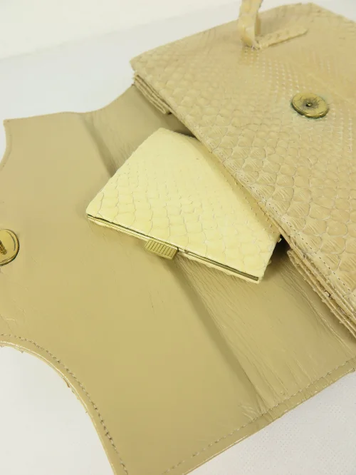 Bild 6 von 50s handbag genuine leather ,with purse