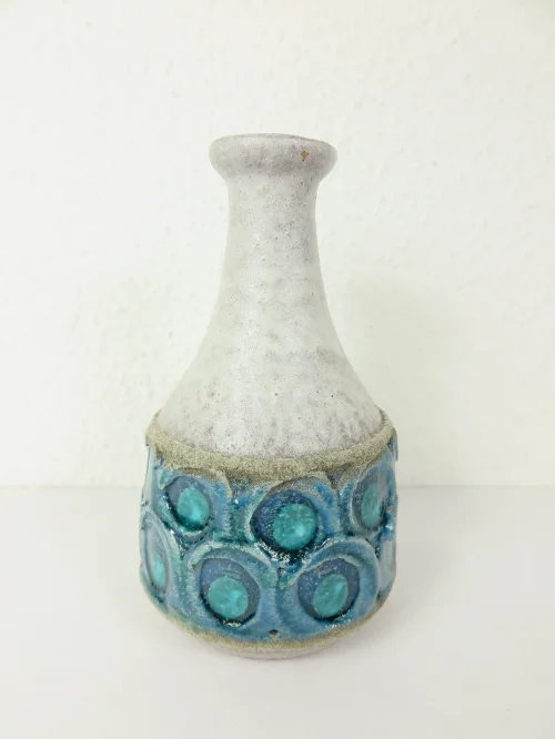 Bild 1 von 60er Künstler Vase Türkis