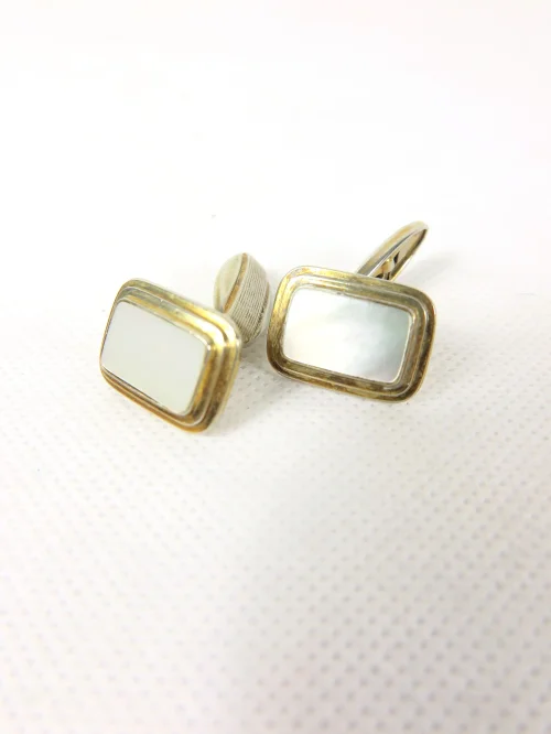 30 mm cufflinks, mother-of-pearl