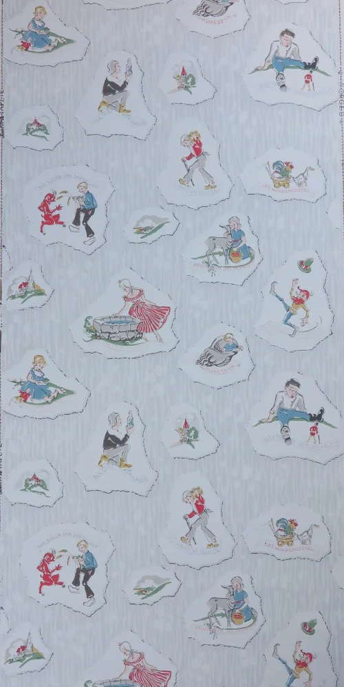 50er Märchen Tapete Kinderzimmer