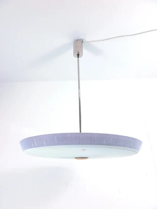 60er Tellerlampe Glas