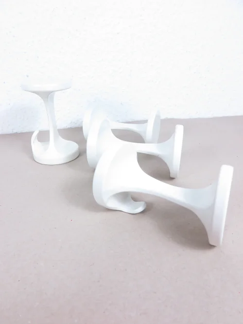 Bild 1 von 70er Garderobehacken, Metall Weiß