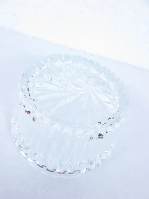 Bild 4 von 60er Kristalldöschen mit Deckel, Zuckerdose Glas