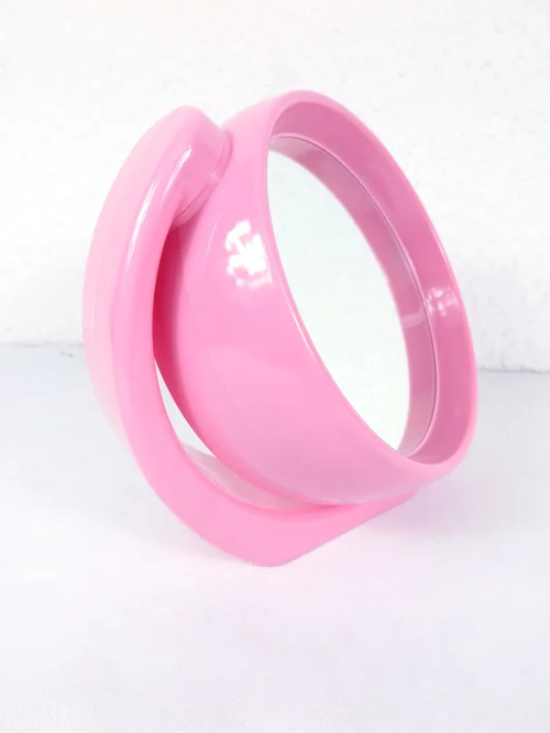 Bild 3 von 70er Kosmetik Spiegel Rosa