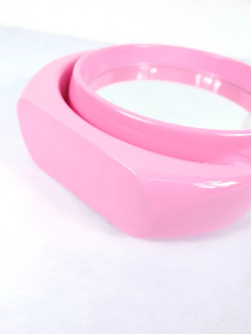 Bild 4 von 70er Kosmetik Spiegel Rosa