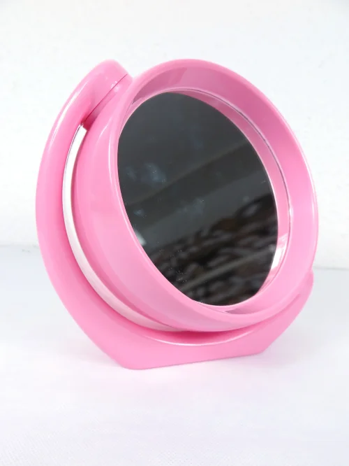 Bild 5 von 70er Kosmetik Spiegel Rosa