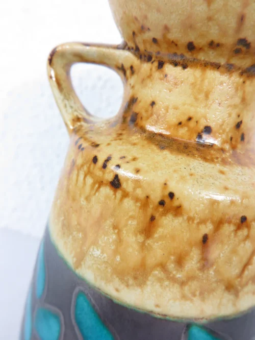 Bild 5 von 60er Vase mit Henkel, Deutsche Keramik