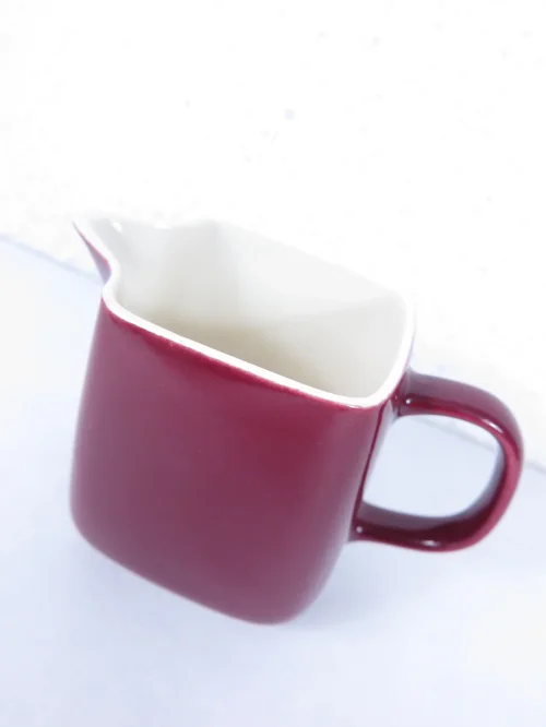 Bild 2 von 60er Sahnekännchen Melitta Keramik Bordeaux