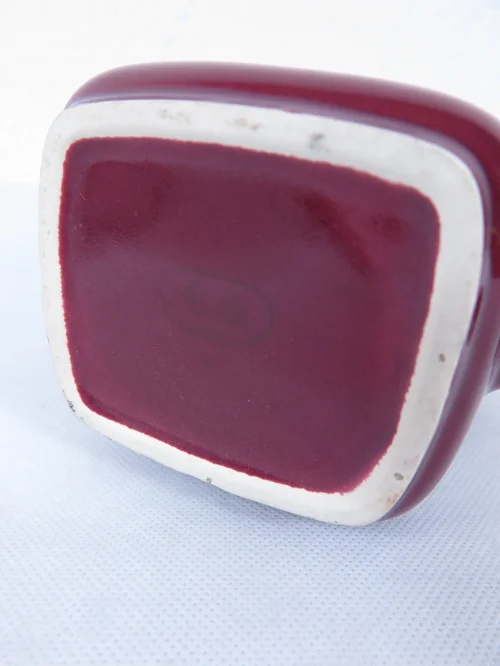 Bild 3 von 60er Sahnekännchen Melitta Keramik Bordeaux