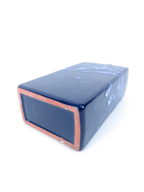 Bild 5 von 70er Vase eckig mit Henkel, Keramikvase