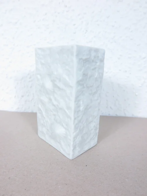 70er Bisquite Porzellan Vase Hutschenreuter
