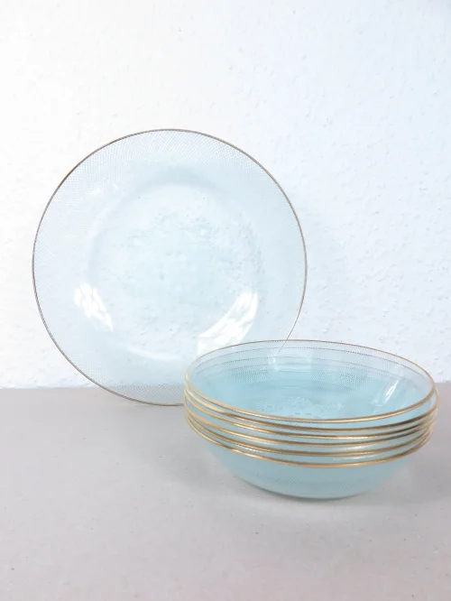 Bild 1 von 50er Dessertschale mit 6 Desserttellern