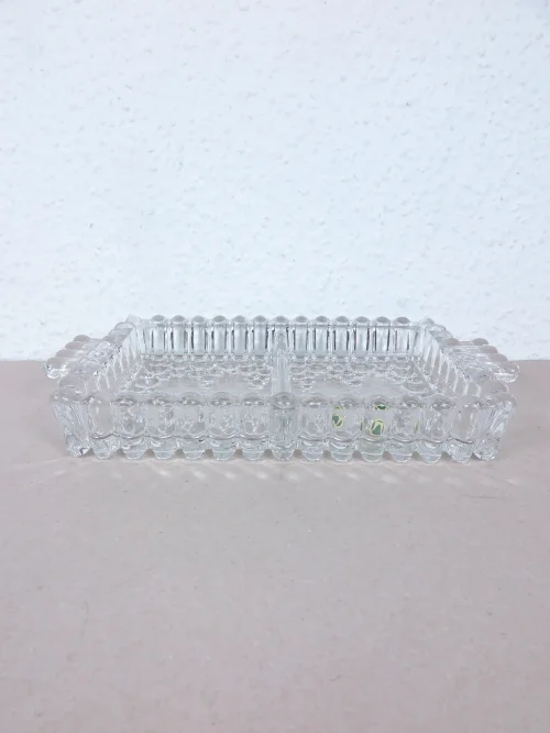 Bild 1 von 70er Servierschale Bubbleglas