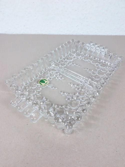Bild 2 von 70er Servierschale Bubbleglas