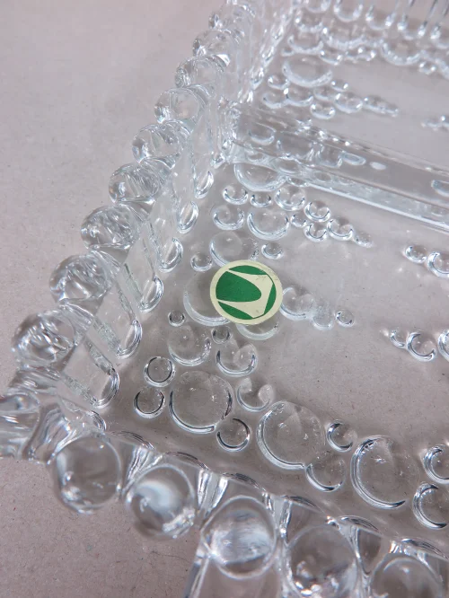Bild 4 von 70er Servierschale Bubbleglas